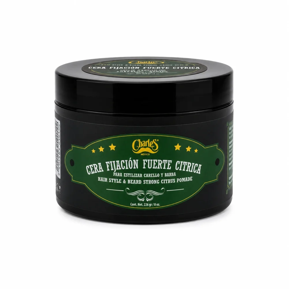 Charles - Cera de Fijación Fuerte Cítrica 4 oz